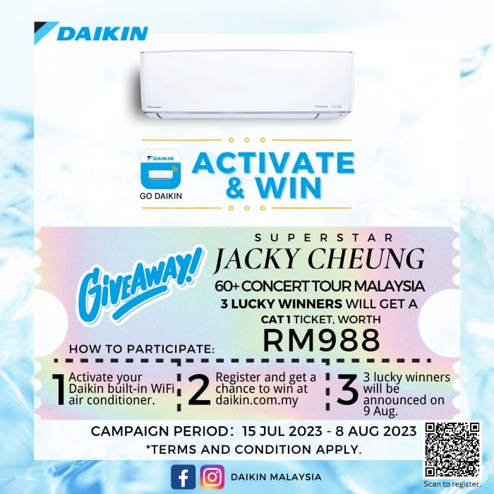 TBM x Activate Go Daikin and Win Jacky Cheung Concert Ticket | 15 Jul – 8 Aug 2023 - TBM Online