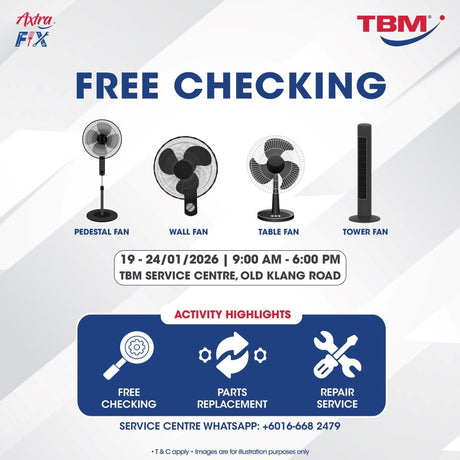 TBM x Axtra Fix - Keeping Your Appliances in Top Shape: Fan | 19 – 24 Jan 2026 - TBM Online