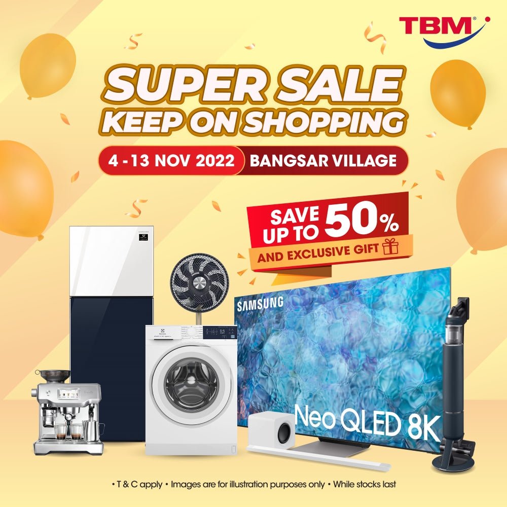 TBM x Bangsar Village Concourse Sale │ 4 – 13 November 2022 - TBM Online