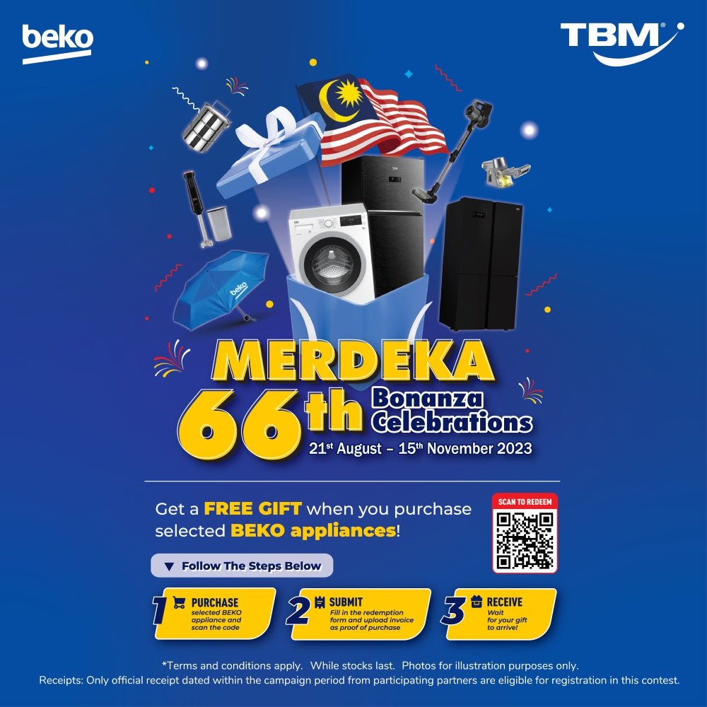 TBM x Beko 66th Merdeka Bonanza Celebrations | 21 Aug – 15 Nov 2023 - TBM Online