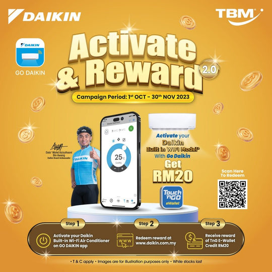 TBM x Daikin Activate & Reward Campaign | 1 Oct – 30 Nov 2023