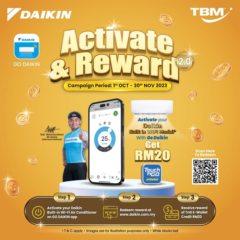 TBM X Daikin Activate Reward Campaign 1 Oct 30 Nov 2023 TBM Online TBM X Daikin Activate Reward Campaign 1 Oct 30 Nov 2023 TBM Online
