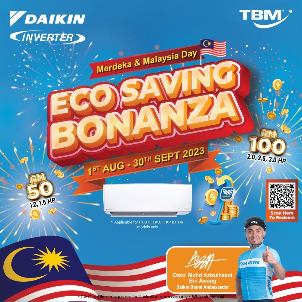 TBM x Daikin Eco Saving Bonanza | 1 Aug – 30 Sept 2023 - TBM Online