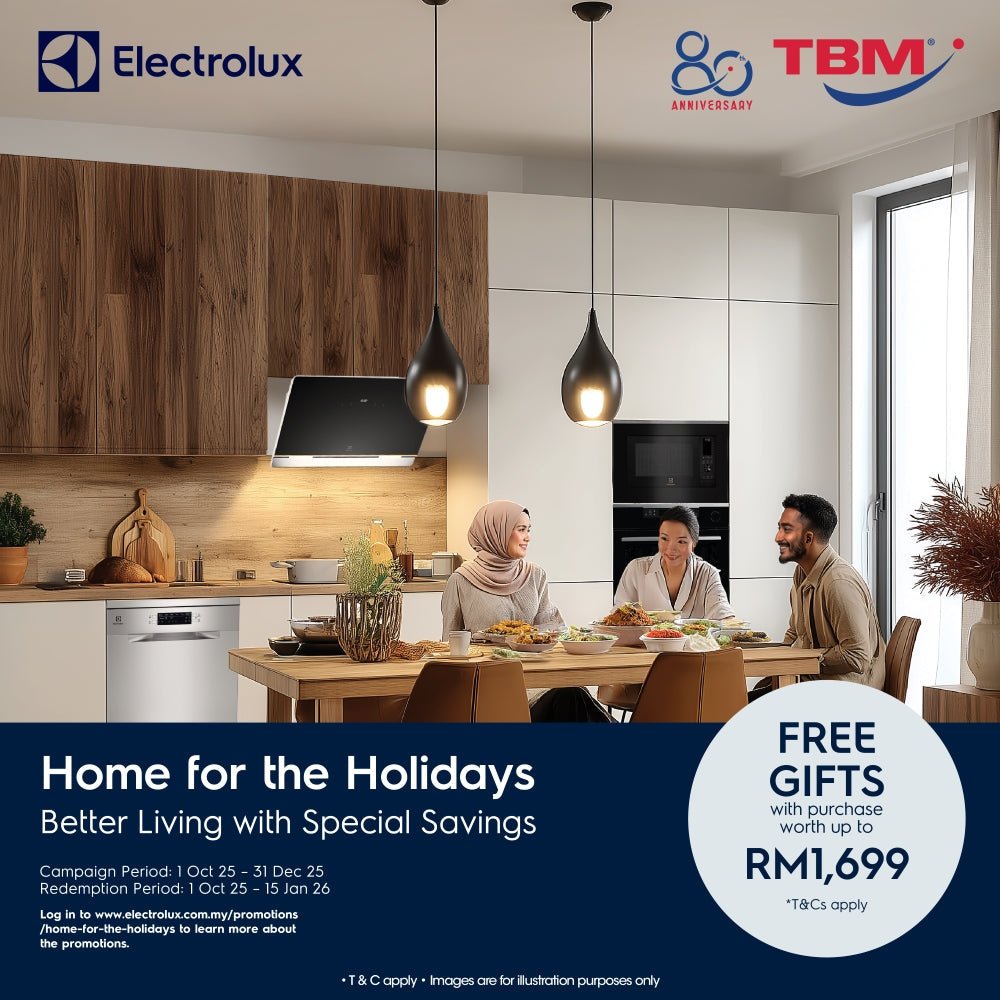 TBM x Electrolux Home for the Holidays | Valid until 31 Dec 2025 - TBM Online