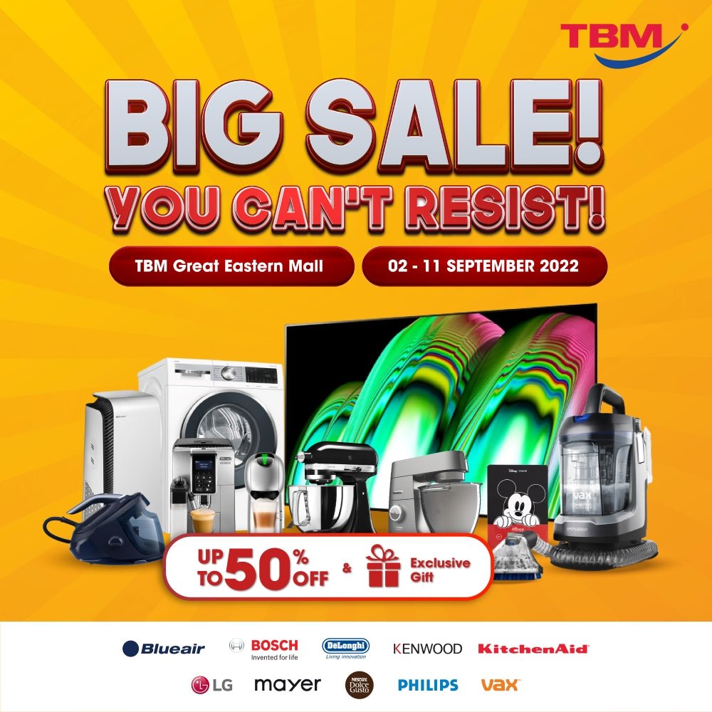 TBM x Great Eastern Mall Concourse Sale │ 02 – 11 Sept 2022 - TBM Online