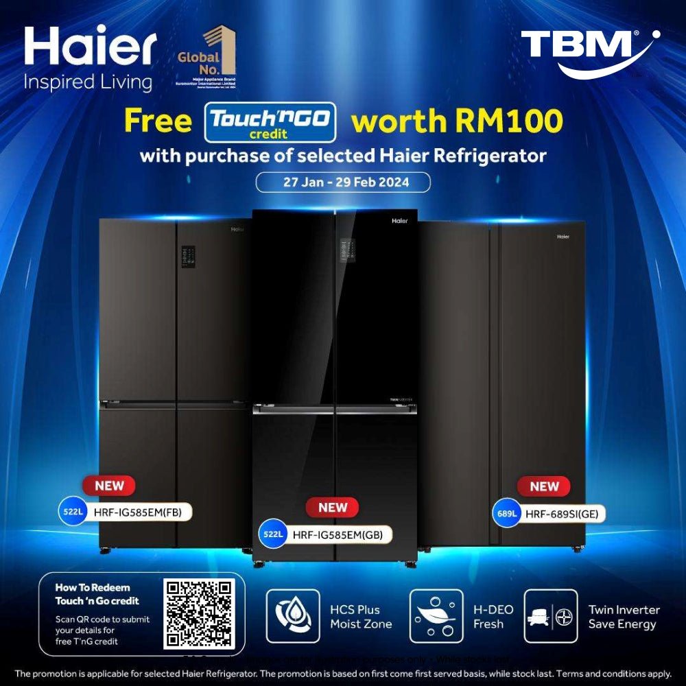 TBM x Haier Festive Delights – New Refrigerator Promo | 27 Jan – 29 Feb 2024 - TBM Online