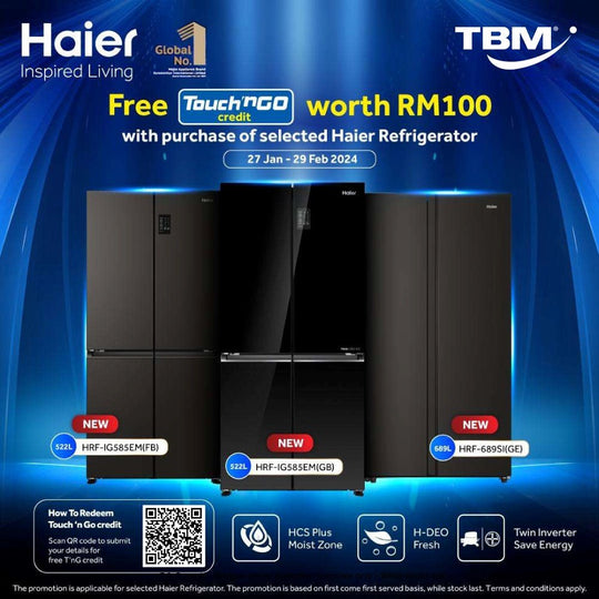 TBM x Haier Festive Delights – New Refrigerator Promo | 27 Jan – 29 Feb 2024
