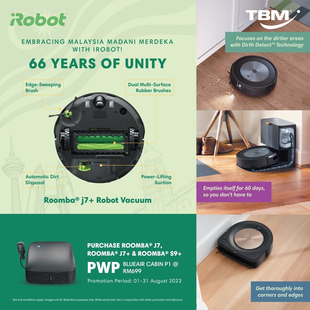 TBM x iRobot 66th Merdeka Promo | 1 – 31 Aug 2023 - TBM Online