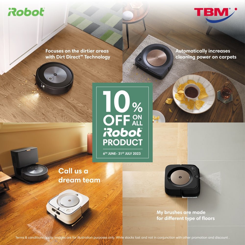 TBM x iRobot Promo | 6 Jun – 31 July 2023 - TBM Online
