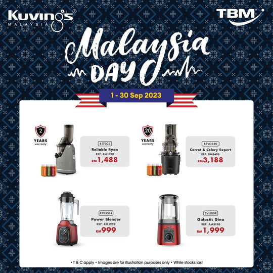 TBM x Kuvings Malaysia Day | 1 – 30 Sept 2023