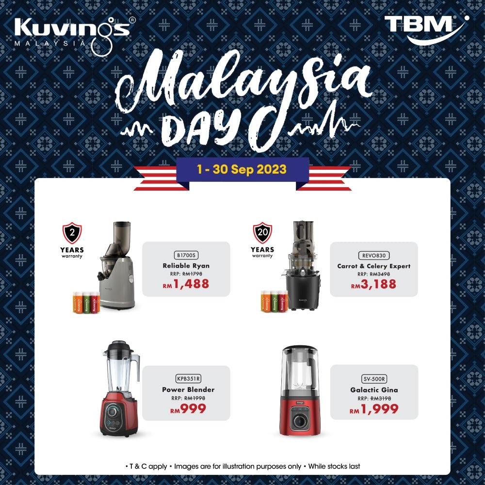 TBM x Kuvings Malaysia Day | 1 – 30 Sept 2023 - TBM Online