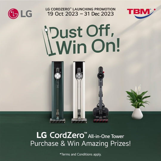 TBM x LG CordZero™ Launching Promotion | 19 Oct - 31 Dec 2023