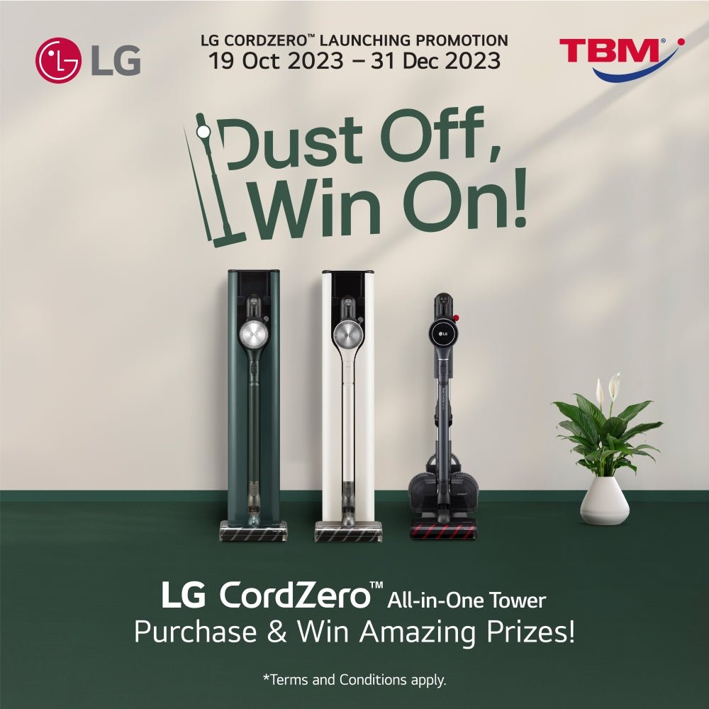 TBM x LG CordZero™ Launching Promotion | 19 Oct - 31 Dec 2023 - TBM Online
