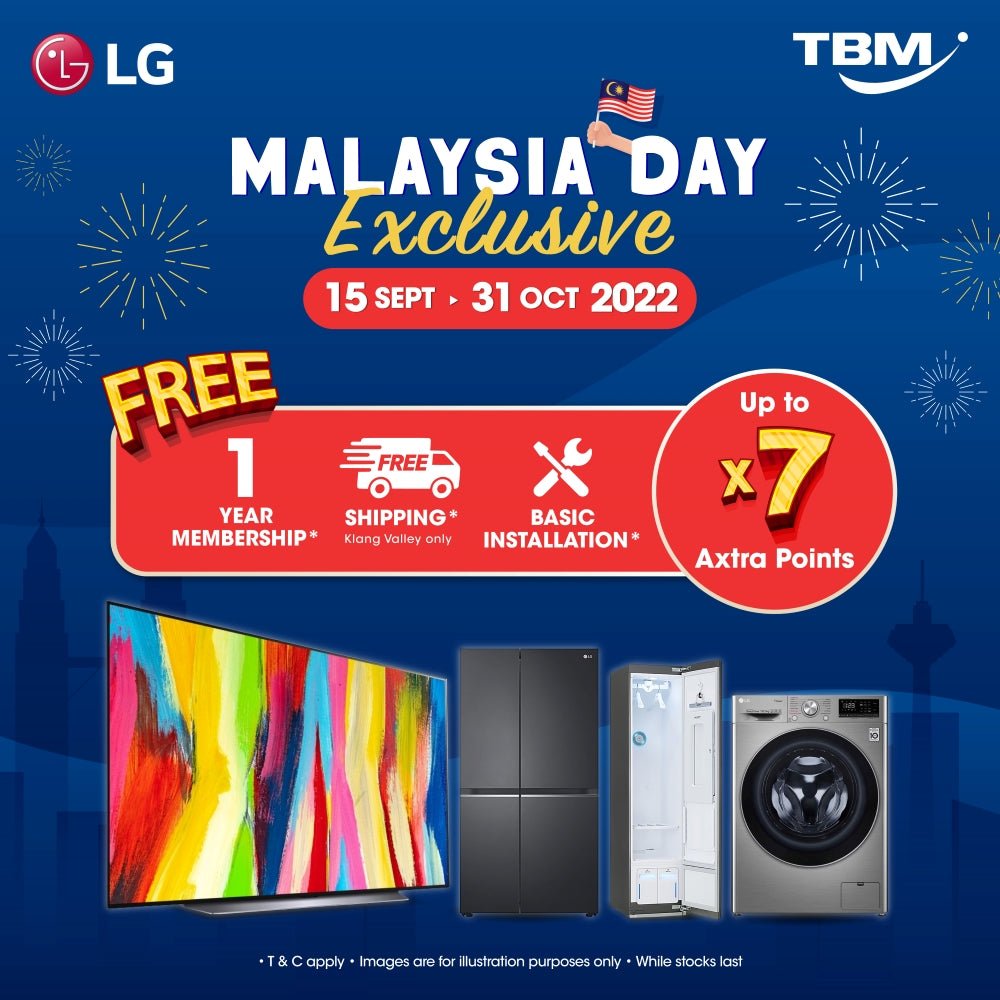 TBM x LG Malaysia Day Exclusive | 15 Sept – 31 Oct 2022 - TBM Online