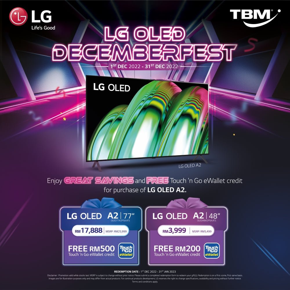 TBM x LG OLED DECEMBERFEST | 01 – 31 Dec 2022 - TBM Online