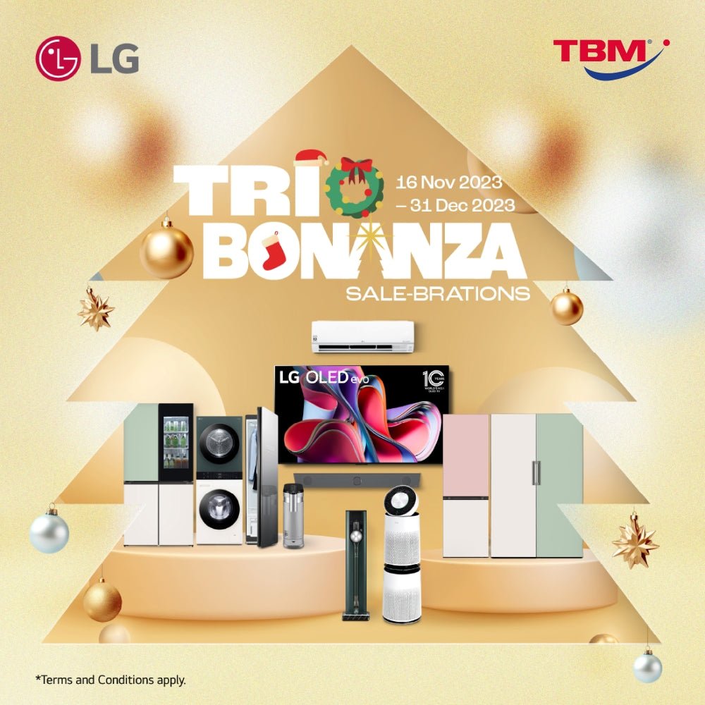 TBM x LG Trio Bonanza Sale-brations | 16 Nov – 31 Dec 2023 - TBM Online