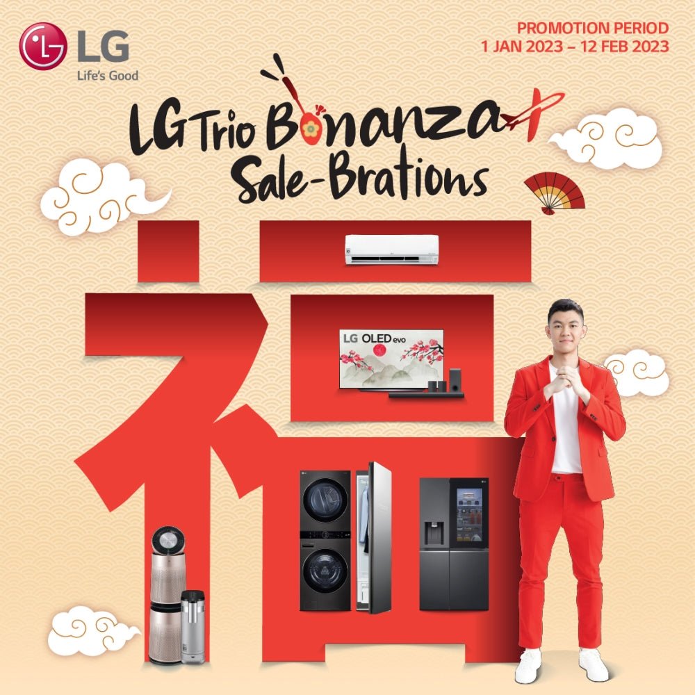 TBM x LG Trio Bonanza Sale-Brations CNY 2023 | 1 Jan - 12 Feb 2023 - TBM Online