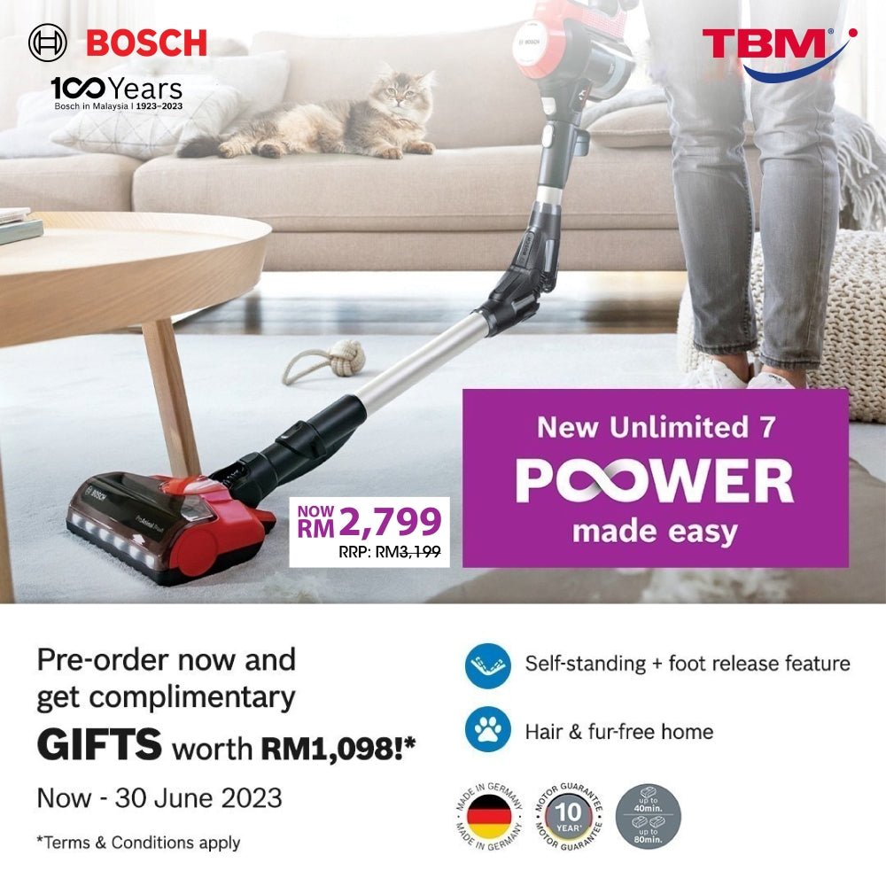 TBM x New Bosch Unlimited 7 Vacuum Pre-order | 1 – 30 June 2023 - TBM Online