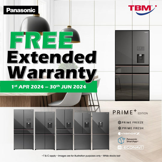 TBM x Panasonic FREE Extended Warranty | 1 Apr - 30 June 2024