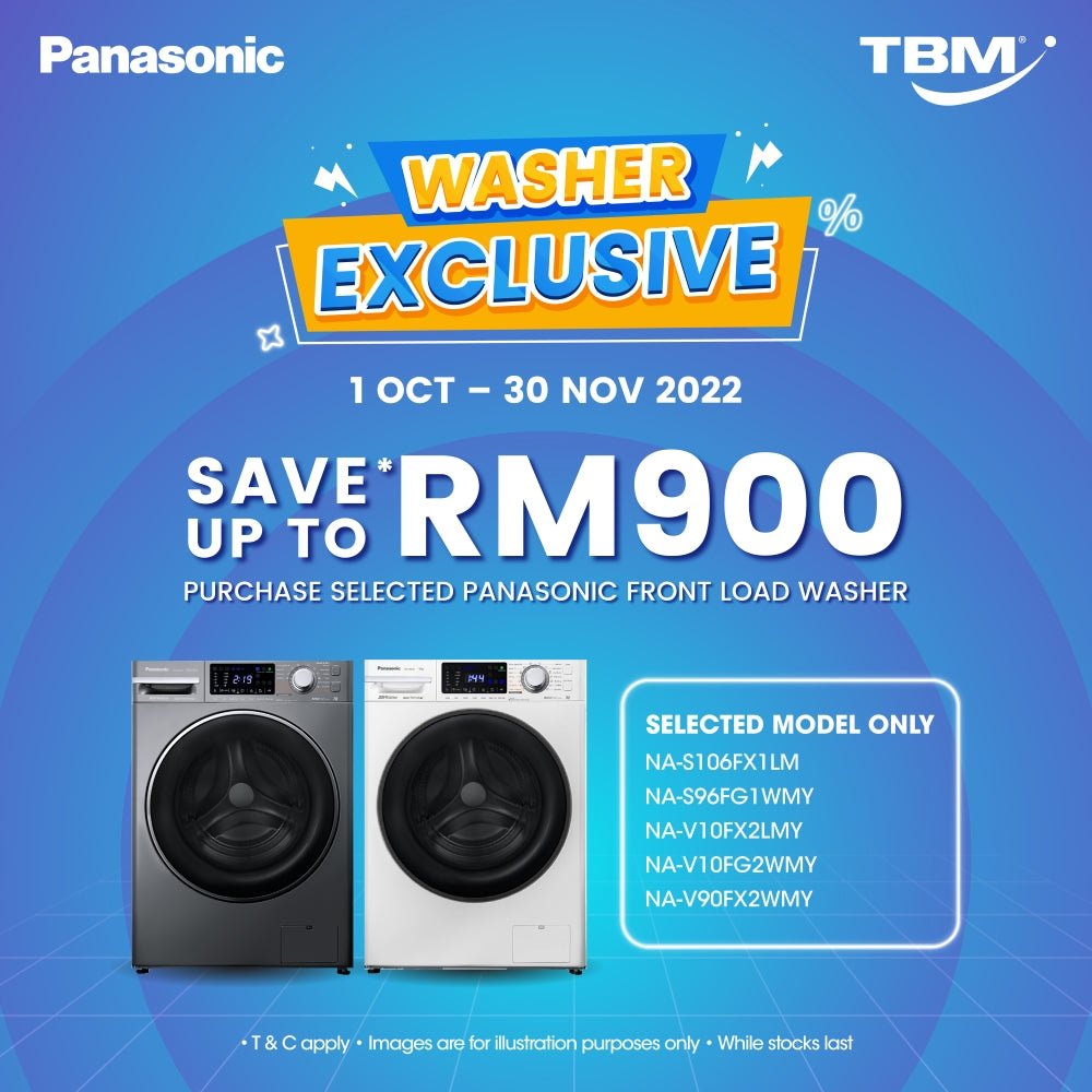 TBM x Panasonic Front Load Washer Exclusive | Available until 30 Nov 2 ...