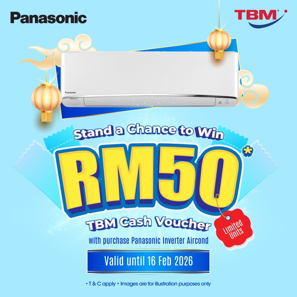 TBM x Panasonic Inverter Air Conditioner Promotion | Valid until 16 Feb 2026 - TBM Online