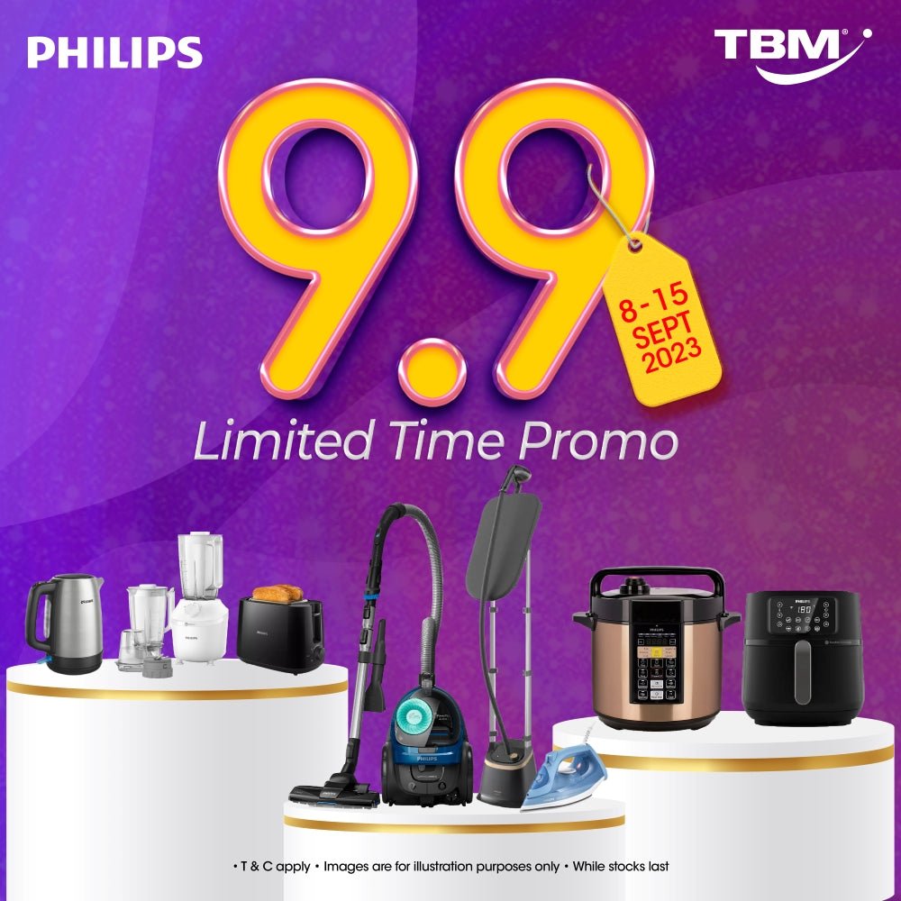 TBM x Philips 9.9 Sale | 8 – 15 Sept 2023 - TBM Online