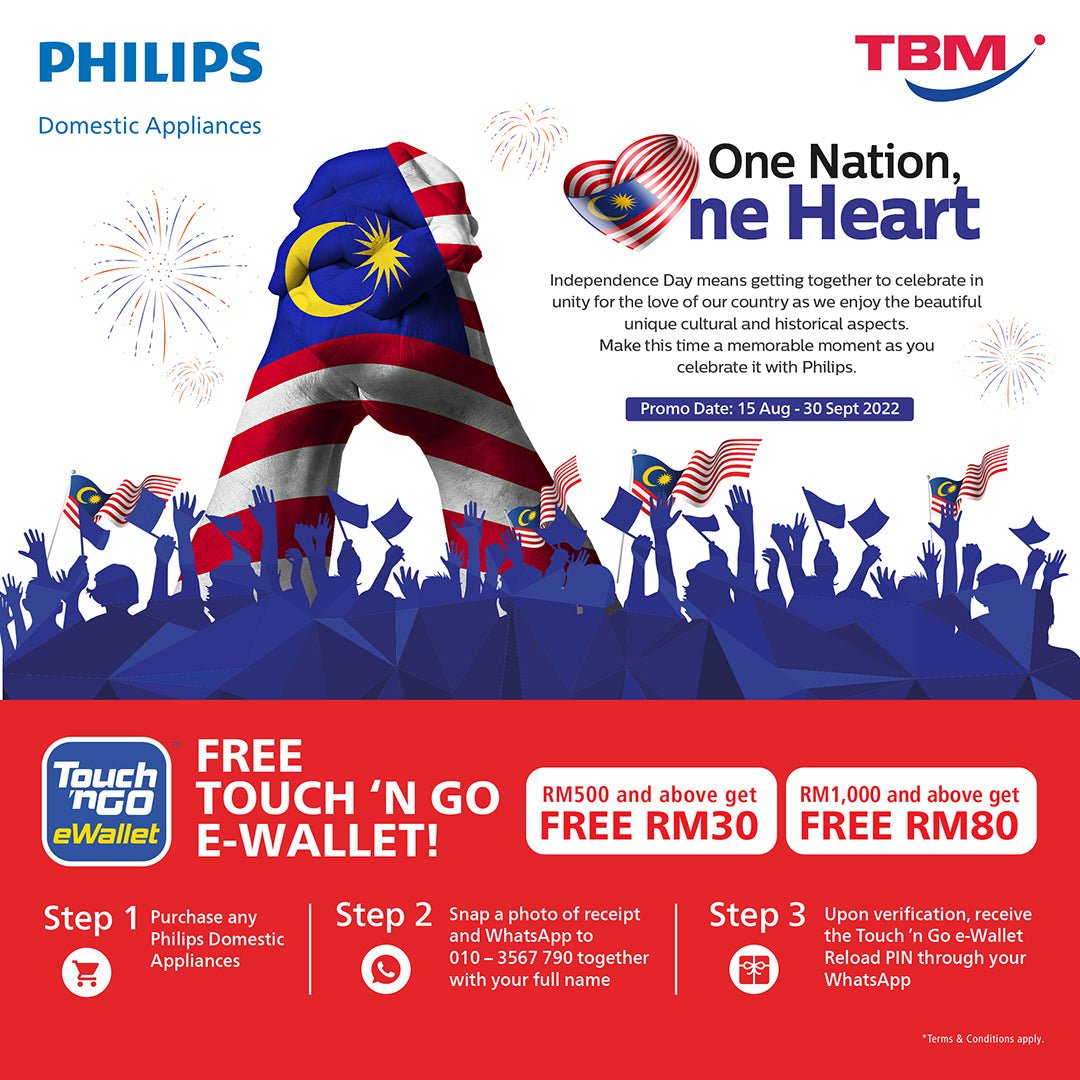 TBM x Philips One Nation, One Heart Campaign │ 15th Aug – 30th Sept 2022 - TBM Online