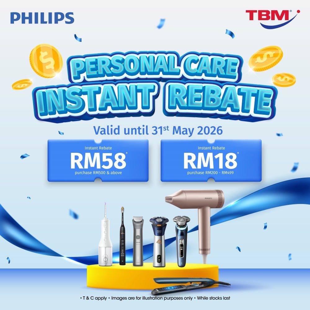 TBM x Philips Personal Care Instant Rebate | Valid until 31 May 2026 - TBM Online