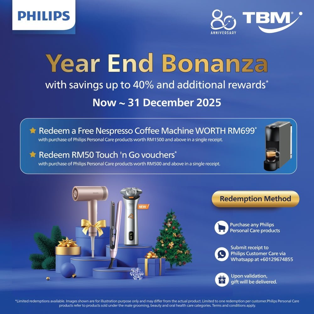 TBM x Philips Year End Bonanza | Valid until 31 Dec 2025 - TBM Online