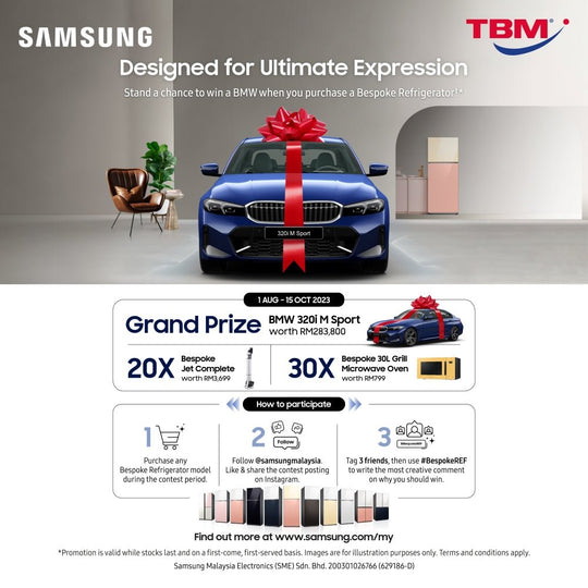 TBM x Samsung Bespoke Refrigerator Contest | 1 Aug – 15 Oct 2023