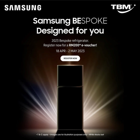 TBM x Samsung Bespoke Refrigerator Early Order | 18 Apr – 2 May 2023