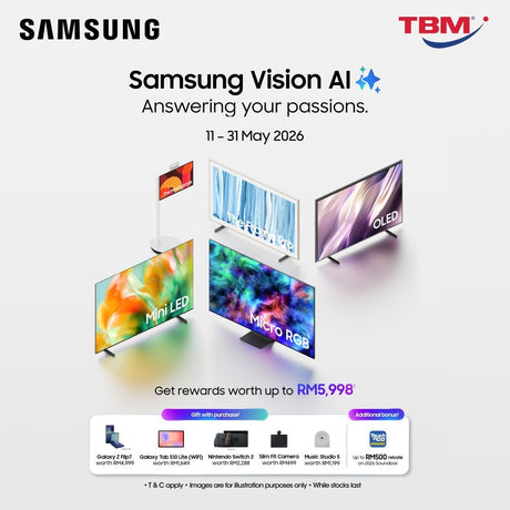 TBM x Samsung New AI TV Launch | 11 - 31 May 2026 - TBM Online