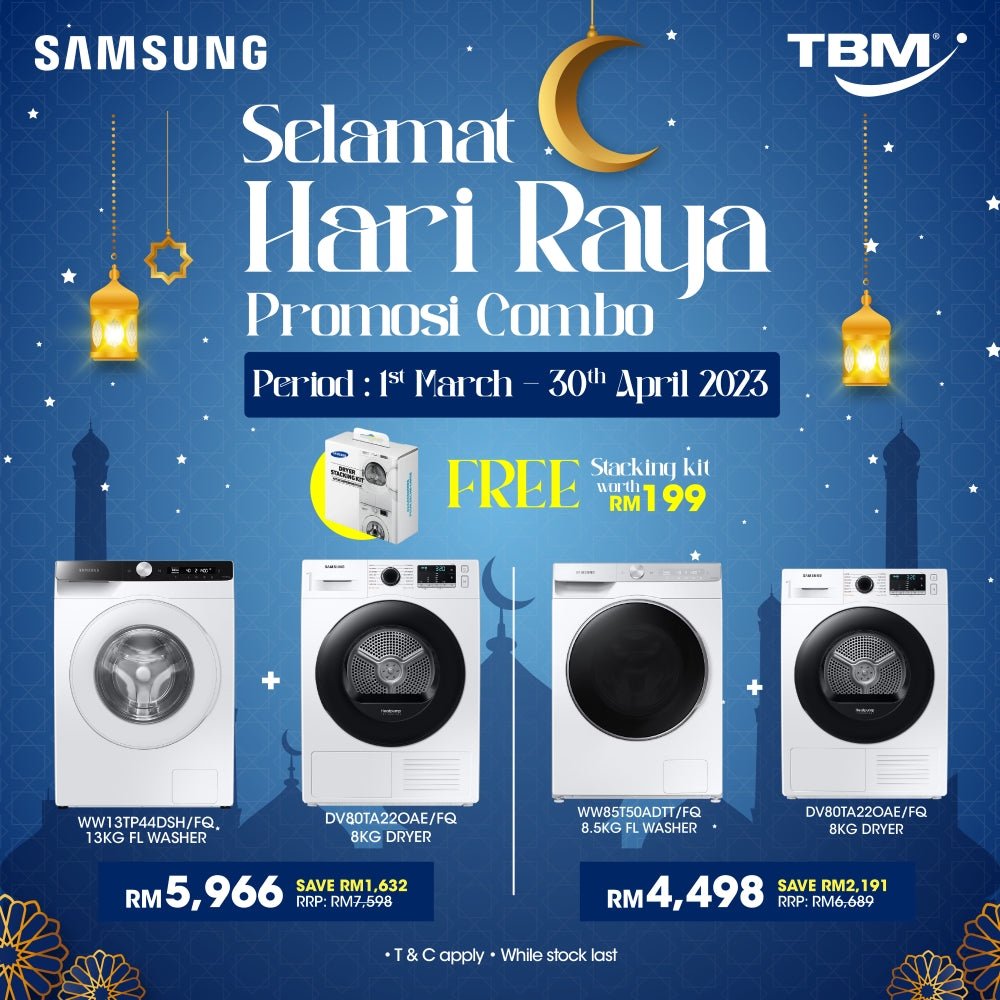 TBM x Samsung Washer Combo Deal | 1 Mar – 30 Apr 2023 - TBM Online
