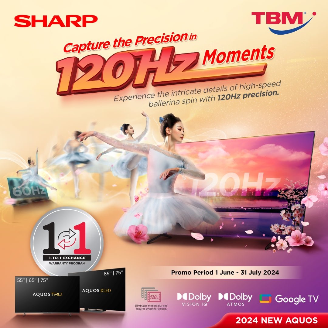 TBM x SHARP 2024 NEW AQUOS | 1 June - 31 July 2024 - TBM Online