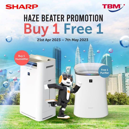 TBM x Sharp Haze Beater Promotion Buy 1 Free 1 | 21 Arp – 7 May 2023