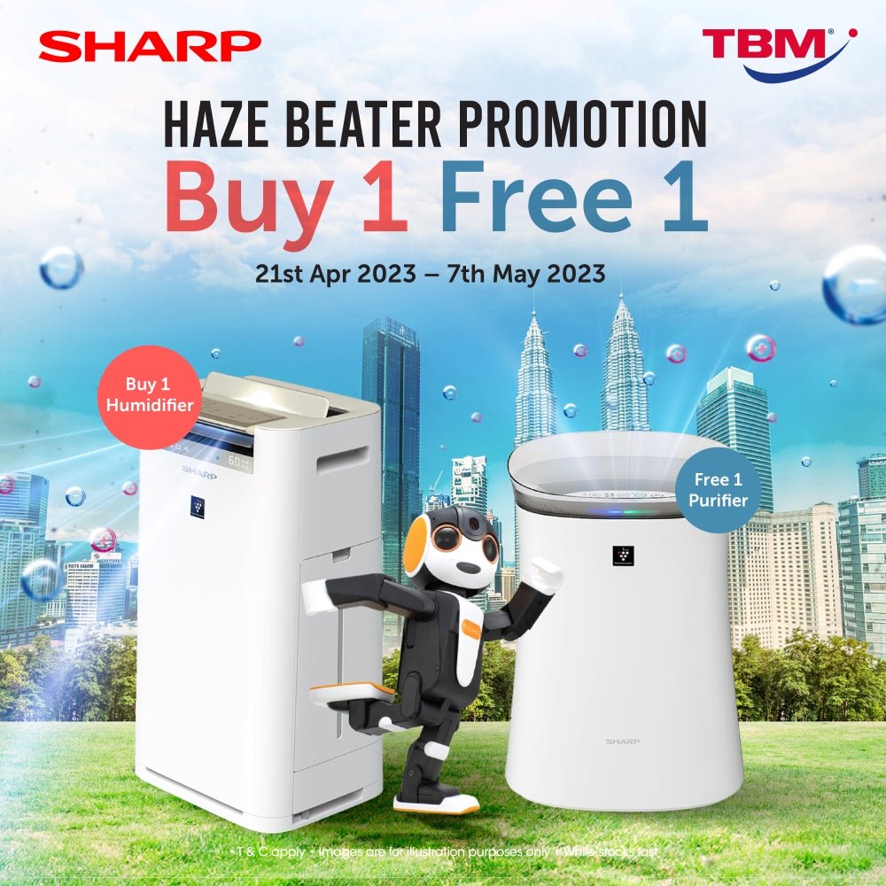 TBM x Sharp Haze Beater Promotion Buy 1 Free 1 | 21 Arp – 7 May 2023 - TBM Online