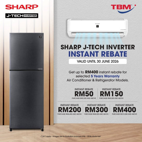 TBM x SHARP INSTANT REBATE PROMO | Valid until 30 Jun 2026 - TBM Online