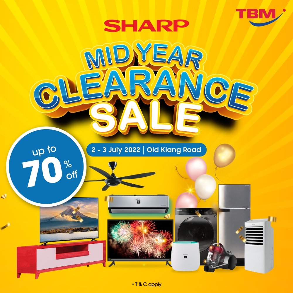 TBM x Sharp Mid-Year Clearance Sale - TBM Online