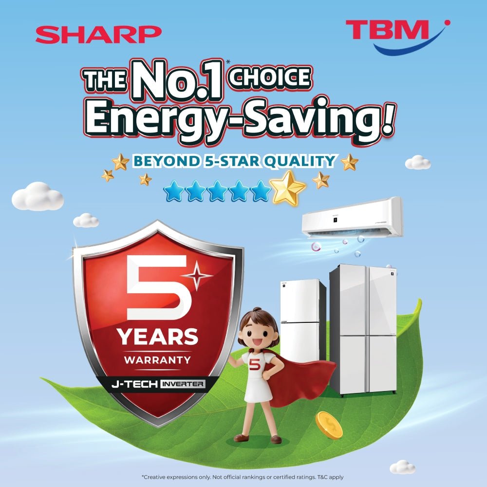 TBM x Sharp: The No.1 Choice Energy-Saving | Valid Until 30 Apr 2026 - TBM Online