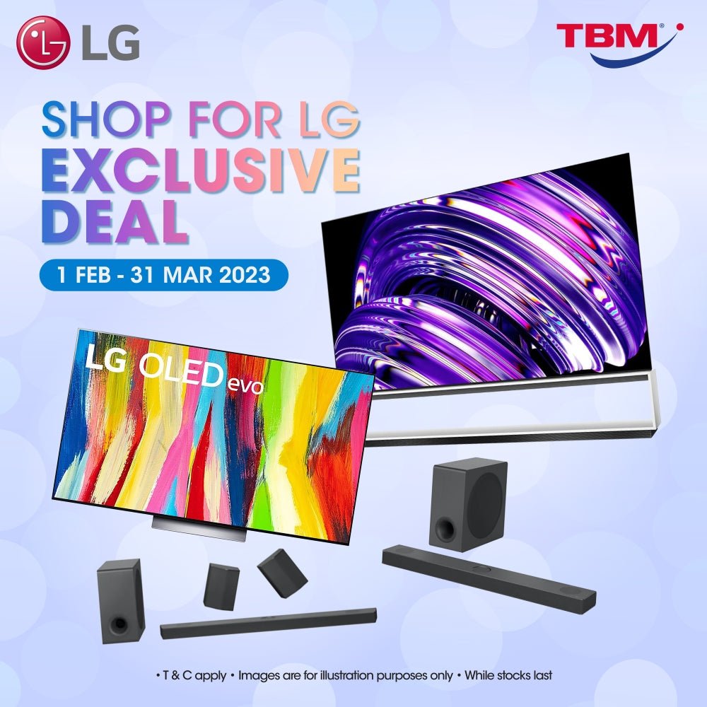 TBM x Shop For LG Exclusive Deal | Available until 31 Mar 2023 - TBM Online