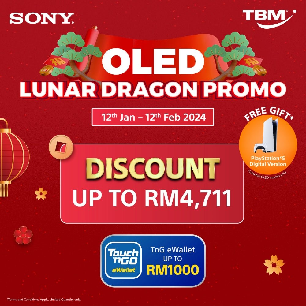 TBM x Sony OLED Lunar Dragon Promo | 12 Jan – 12 Feb 2024 - TBM Online