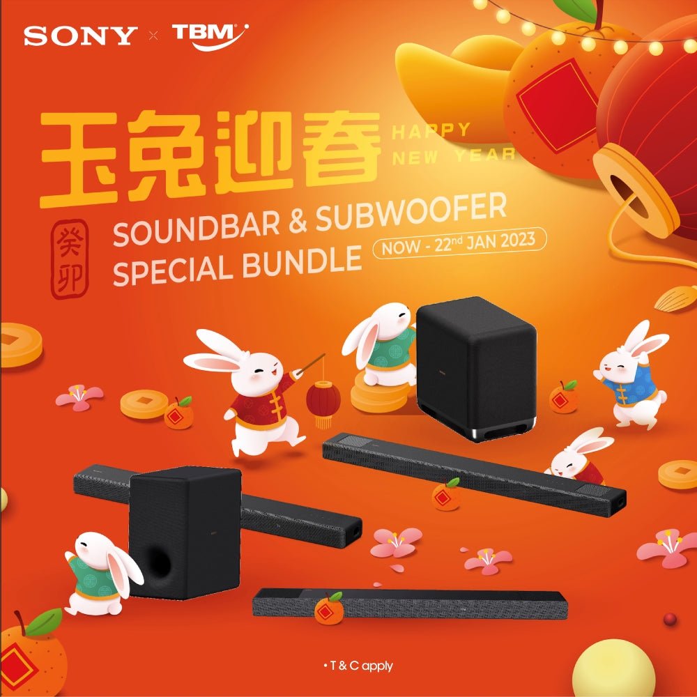 TBM x Sony Soundbar CNY Bundle | Available until 22 Jan 2023 - TBM Online