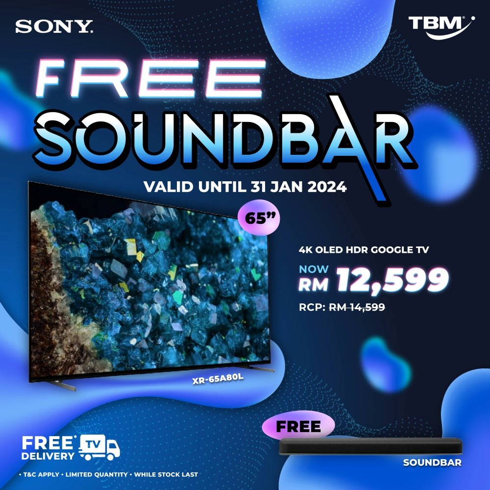 TBM x Sony TV Free Soundbar + Delivery | 1 - 31 Jan 2024 - TBM Online