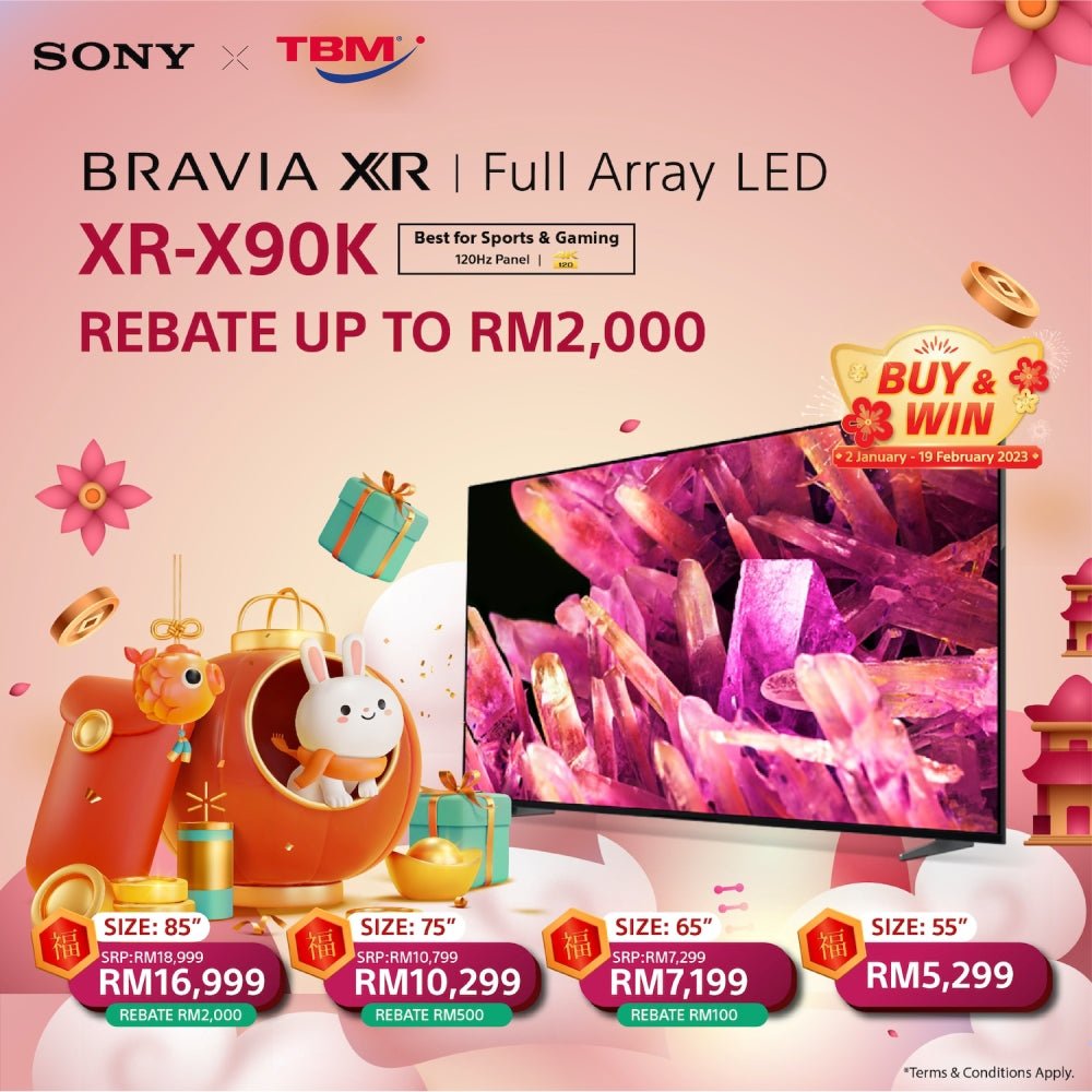 TBM x Sony TVs Exclusive CNY Promo | Available until 5 Feb 2023 - TBM Online