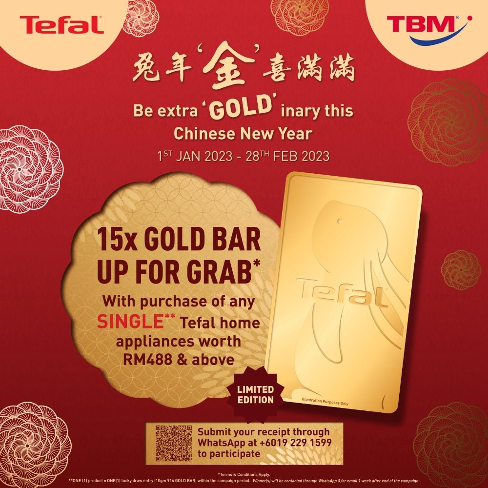 TBM x Tefal CNY Gold Bar |  1 Jan - 28 Feb 2023 - TBM Online