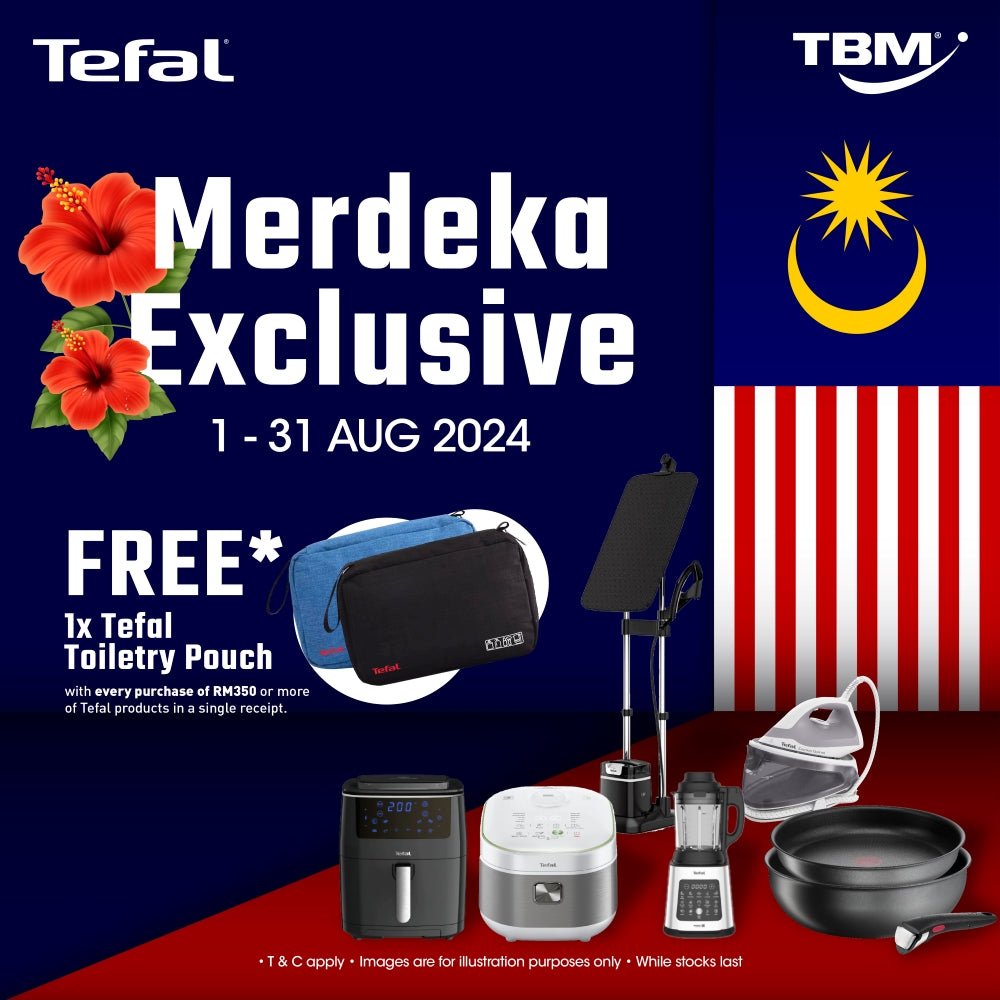 TBM x Tefal Merdeka Exclusive | 1 - 31 Aug 2024 - TBM Online