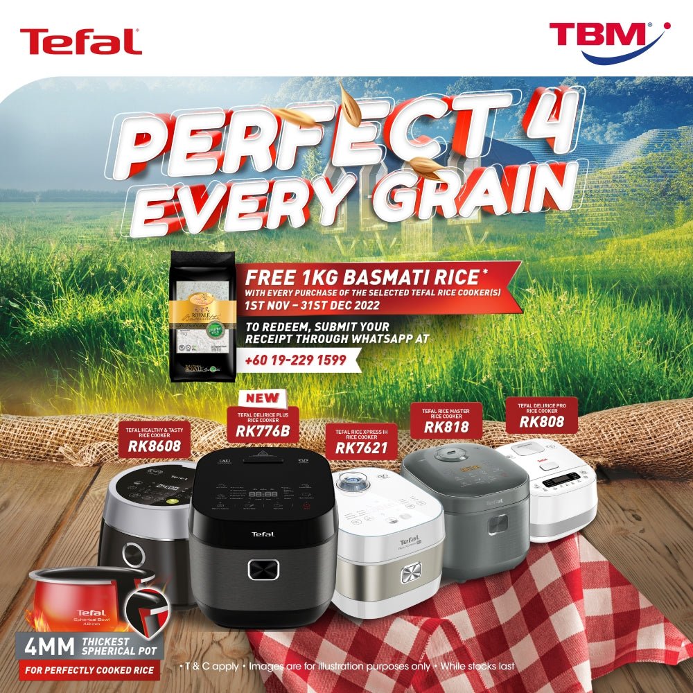 TBM x Tefal Rice Day Nationwide Campaign | 1 Nov – 31 Dec 2022 - TBM Online