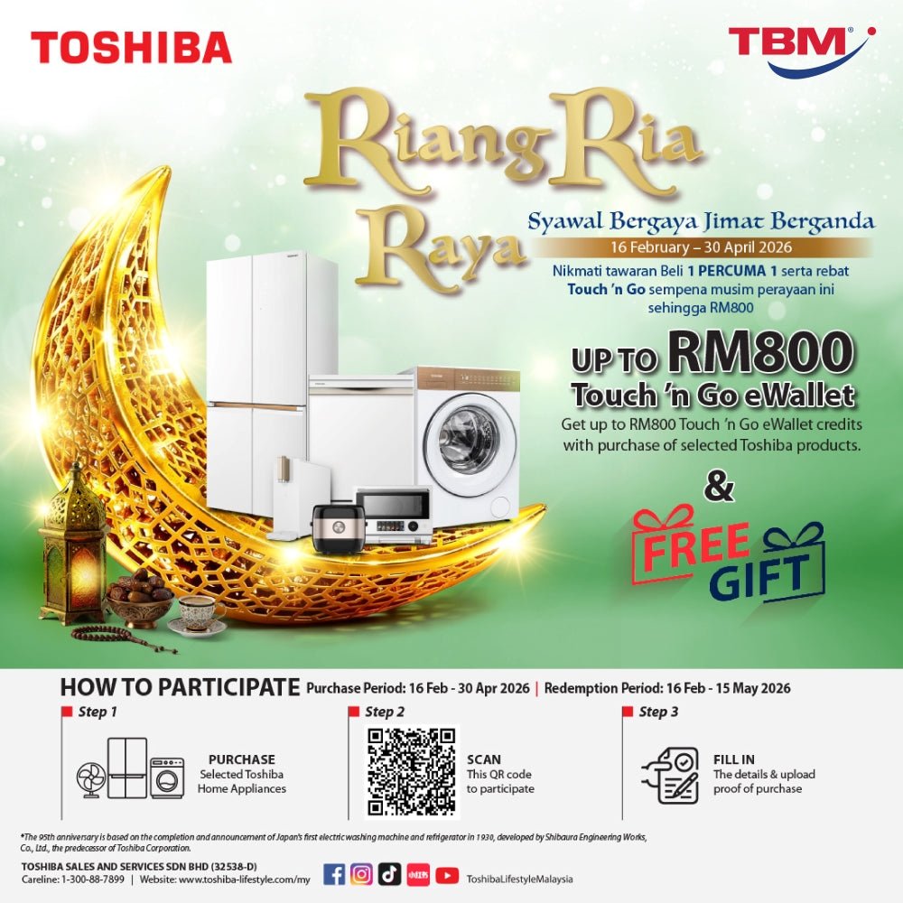 TBM x Toshiba Riang Ria Raya | 16 Feb – 30 Apr 2026 - TBM Online