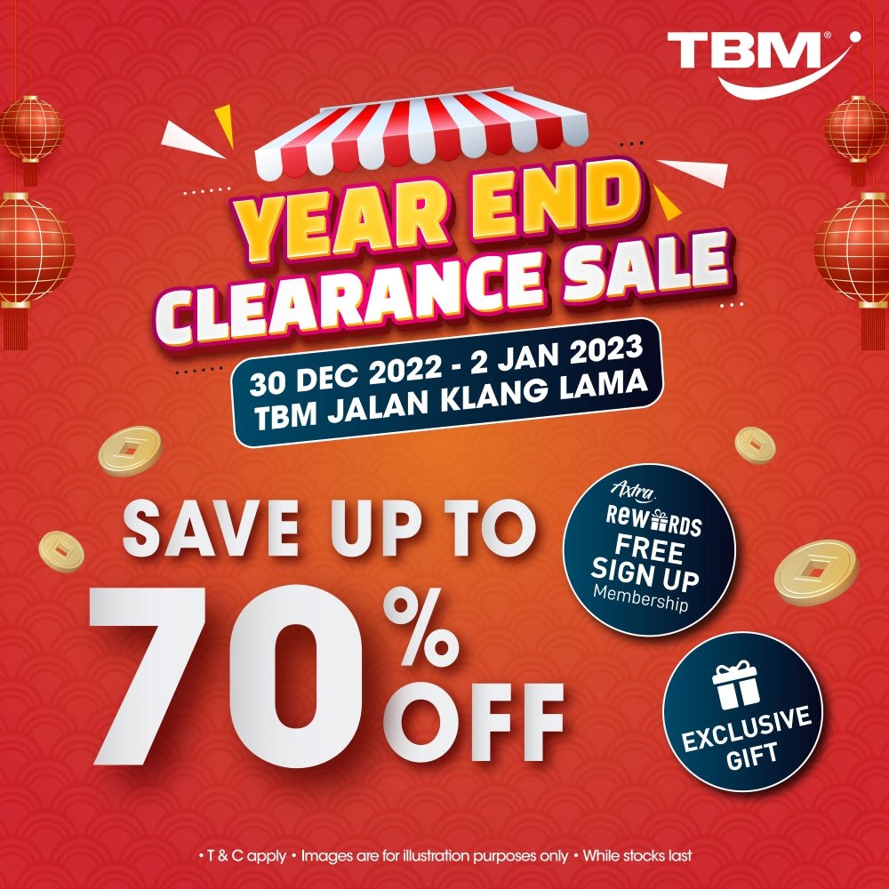TBM Year End Canopy Clearance Sale @Jalan Klang Lama | 30 Dec 2022 – 2 Jan 2023 - TBM Online