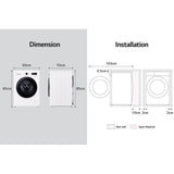 LG FB1209S5W 9kg Front Load Washer With 6 Motion Inverter Direct Drive